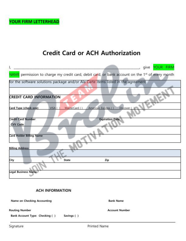 PA - Payment Authorization Form - Software Solutions